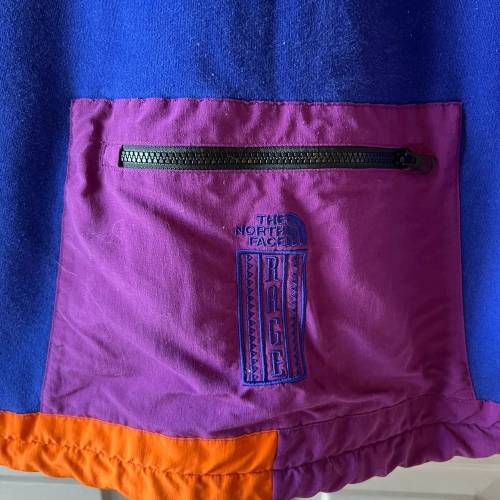 The North Face Purple Blue Multi 92 Rage Retro Collection Sweatshirt EUC M #1393